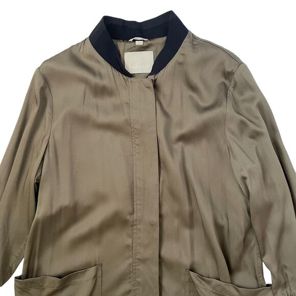 Soia & Kyo Bia Midi Bomber Jacket - Olive Green - Size L - Picture 5 of 10